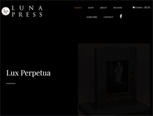 Tablet Screenshot of lunapress.com